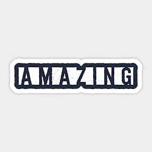 white version of Amazing Sticker